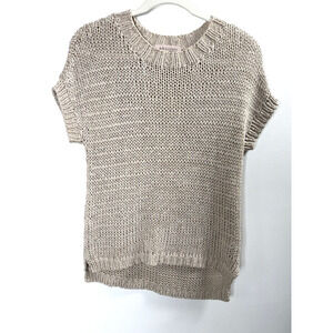 Philosophy Beige Sweater Coastal Quiet Luxury Old Money Rich Minimalist Preppy M